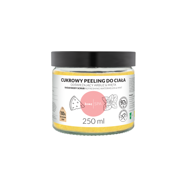 Cukraus kūno šveitiklis su arbūzu ir mėta, 250 ml HomeSPA aivora.eu
