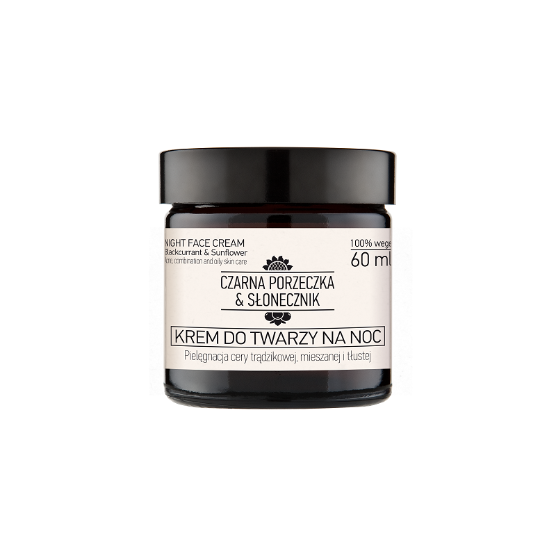 Naktinis veido kremas, 60 ml Blackcurrant & Sunflower aivora.eu